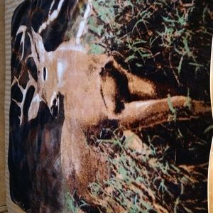 Buck Deer Fleece Throw Blanket